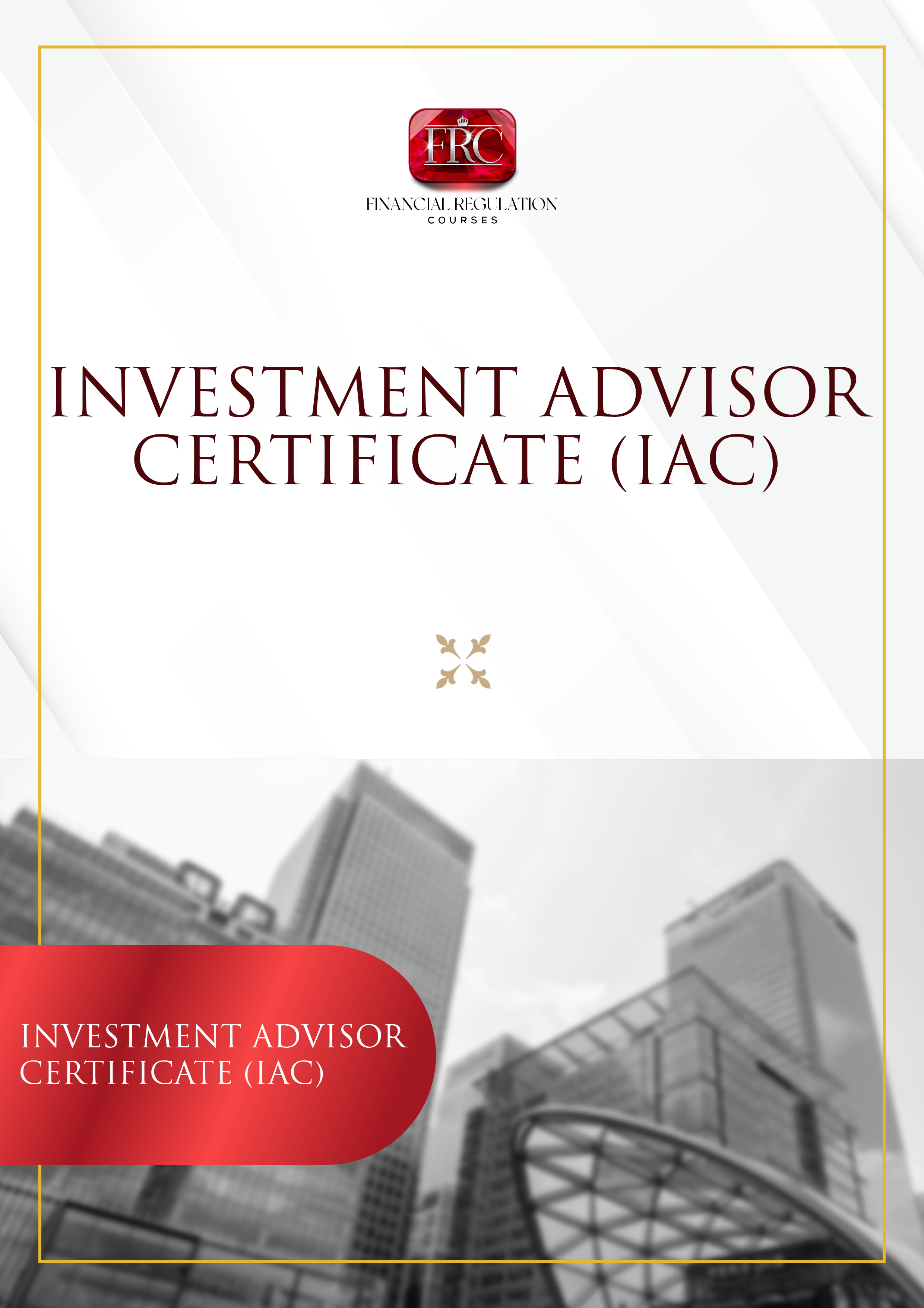 Investment Advisor Certificate (IAC) Image